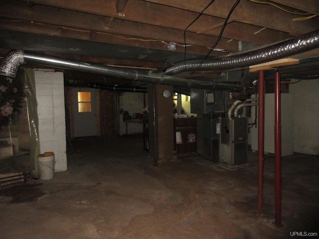 view of basement