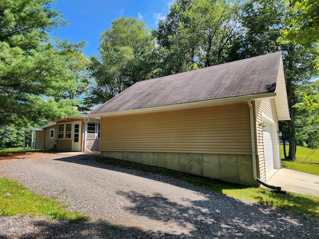 view of side of property