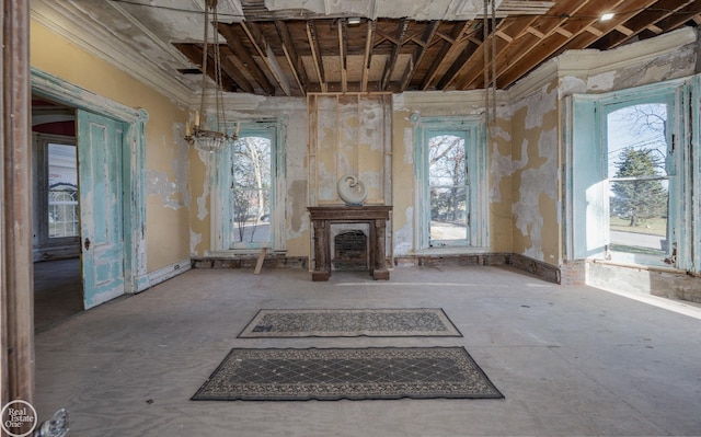 view of unfurnished living room