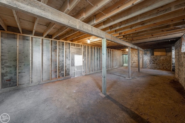 basement featuring a healthy amount of sunlight