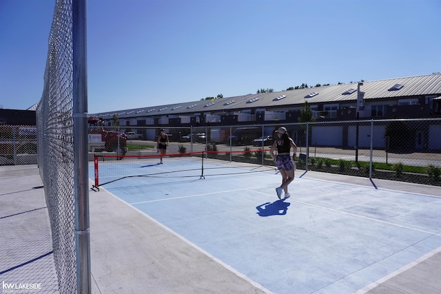 view of tennis court