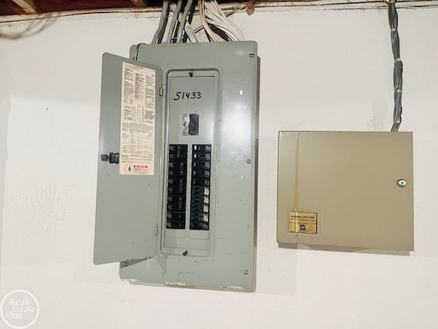 utility room with electric panel