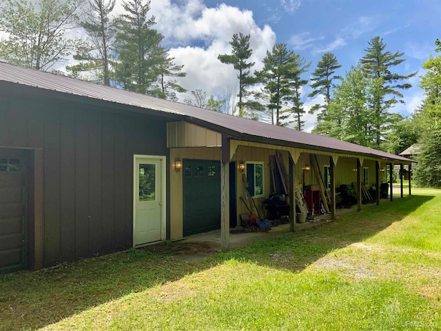 view of horse barn