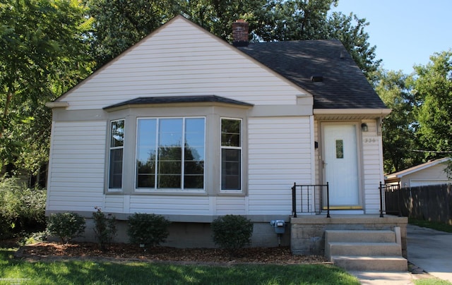 view of bungalow