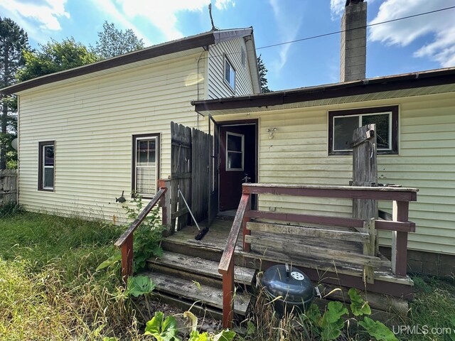 view of rear view of property