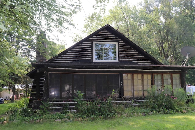 view of rear view of property