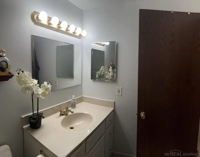 bathroom with vanity