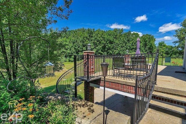 view of jungle gym