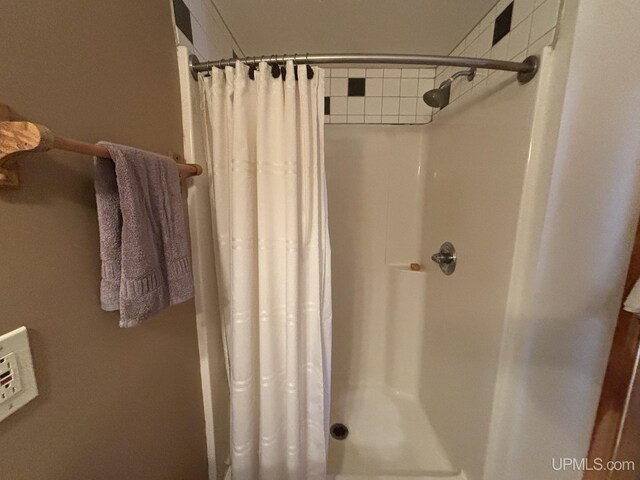 14998 N Superior Rd, Houghton, MI 49931 - bathroom featuring a shower stall