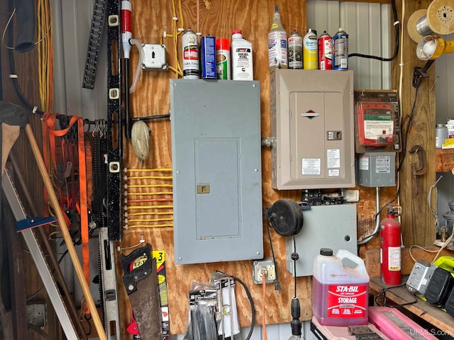 utility room featuring electric panel