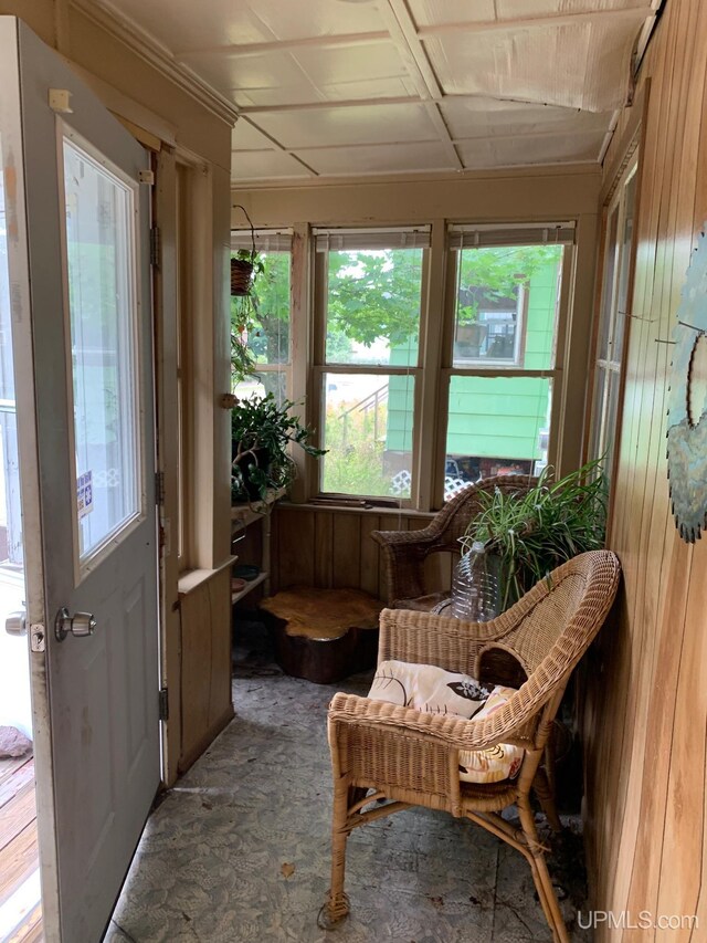 view of sunroom