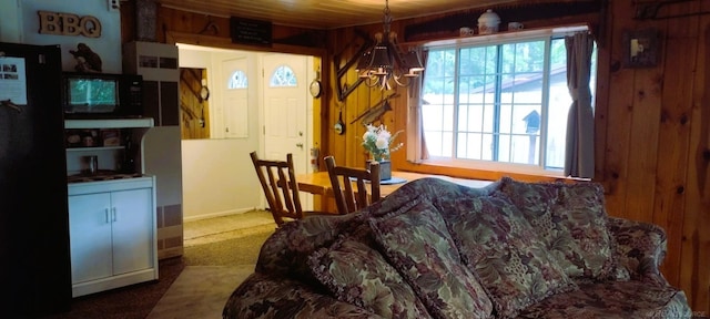 interior space with carpet and plenty of natural light