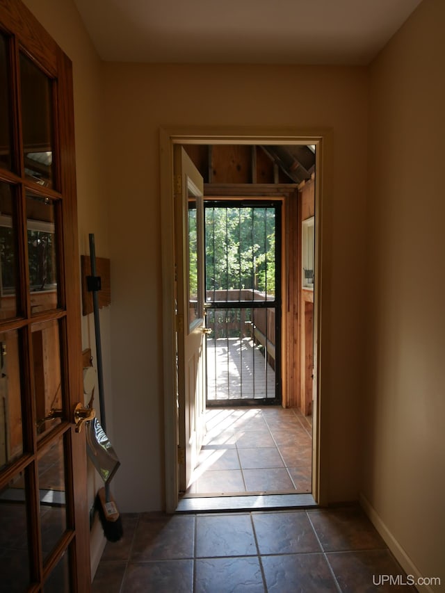 entryway featuring tile patterned floors