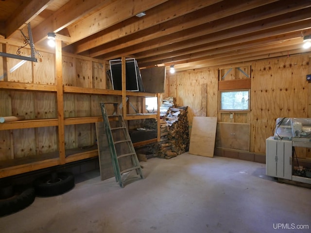 view of basement