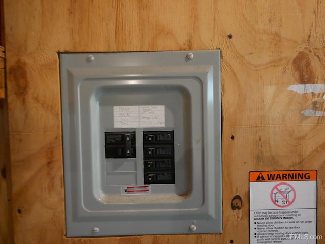 utility room with electric panel