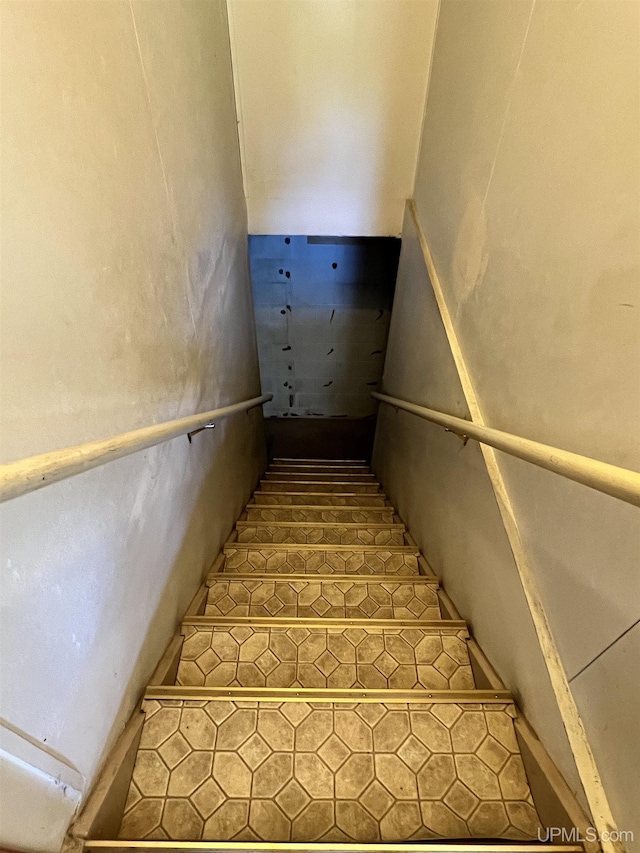 view of staircase