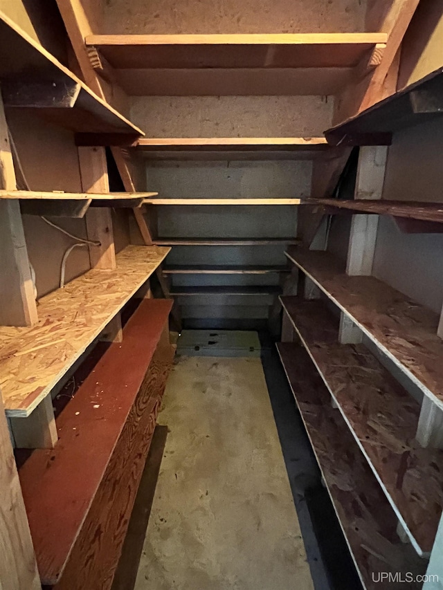 view of storage room