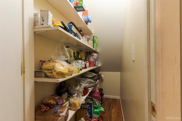 view of pantry