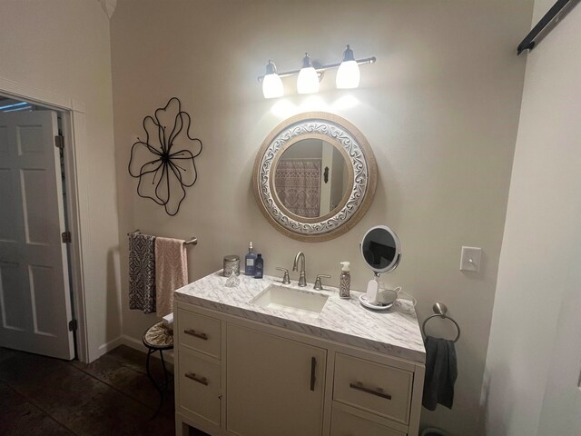 bathroom featuring tile patterned floors and vanity