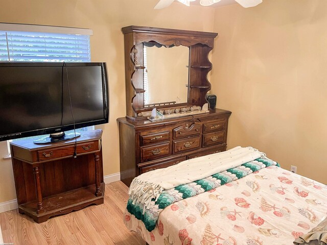 unfurnished bedroom featuring light hardwood / wood-style floors