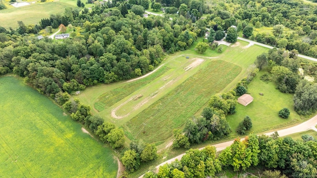 drone / aerial view featuring a rural view