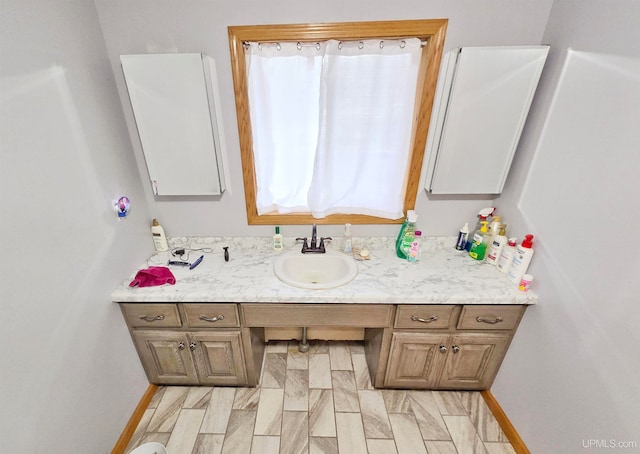 bathroom with vanity