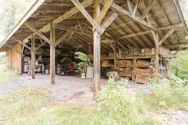 view of attic