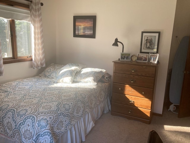 bedroom featuring carpet flooring