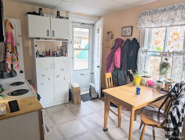510-512 W Bluff St, Marquette, MI 49855 - dining area with a paneled ceiling and light flooring