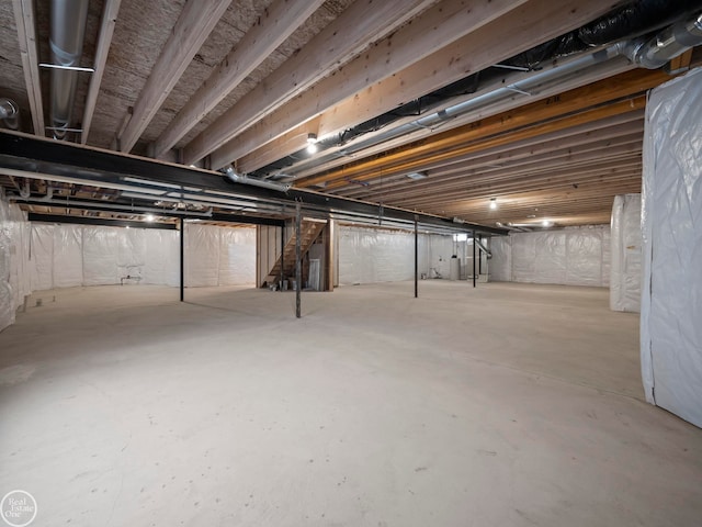 view of basement