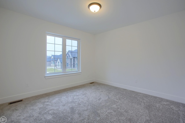 view of carpeted empty room