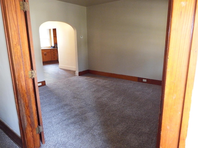 view of carpeted empty room