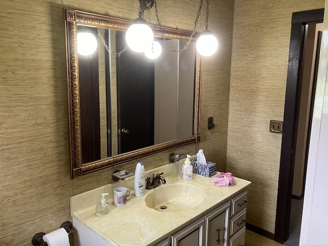 bathroom featuring vanity