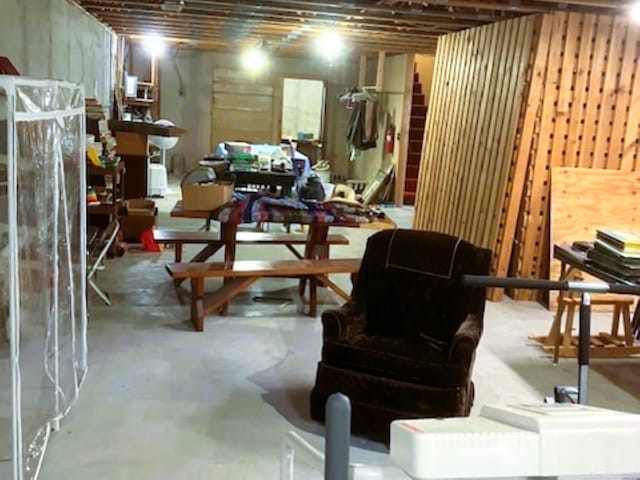 view of basement