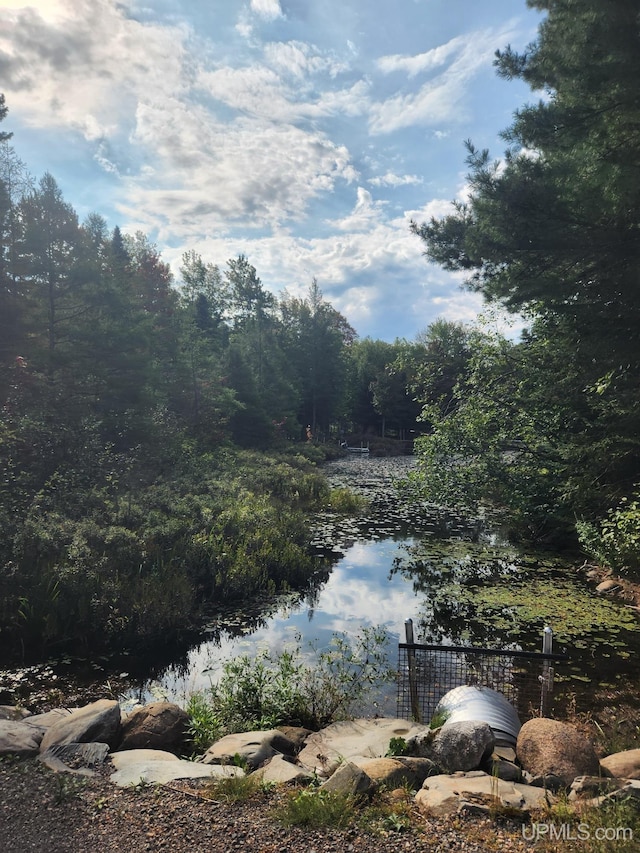 view of water feature