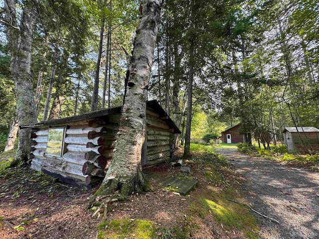 view of outdoor structure