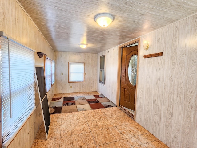 295 W Birch St, Harrison, MI 48625 - entrance foyer featuring wood walls