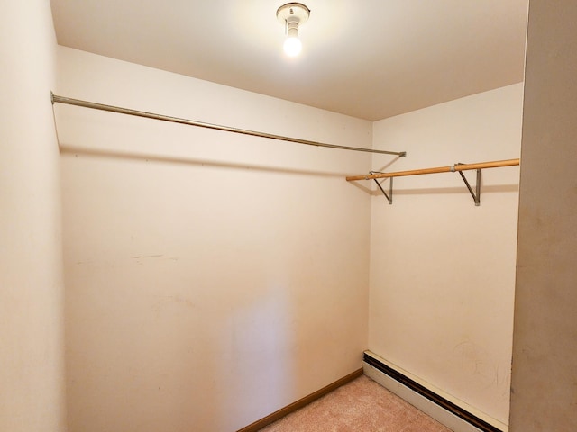 295 W Birch St, Harrison, MI 48625 - walk in closet with a baseboard radiator and light colored carpet