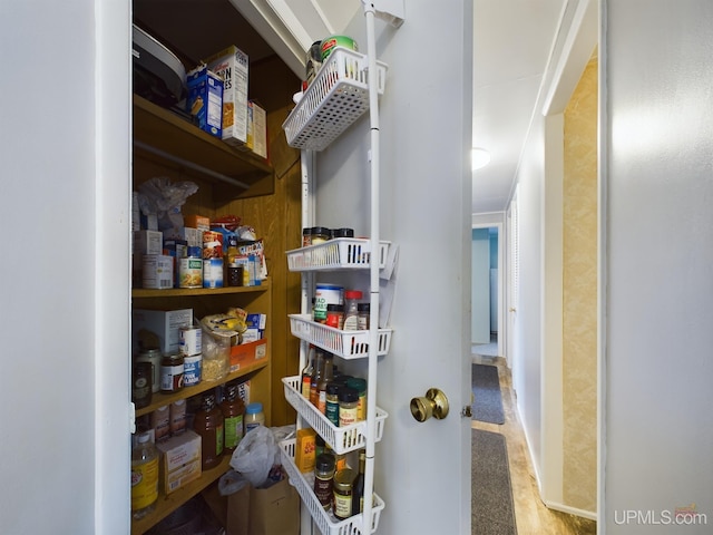 view of pantry