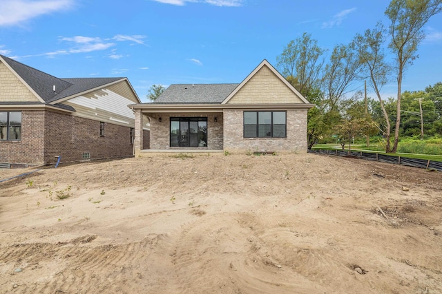 view of rear view of property