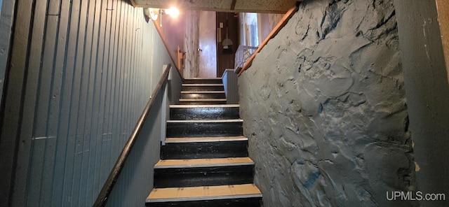 view of stairway