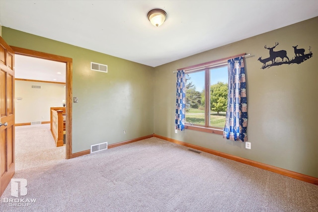 view of carpeted empty room