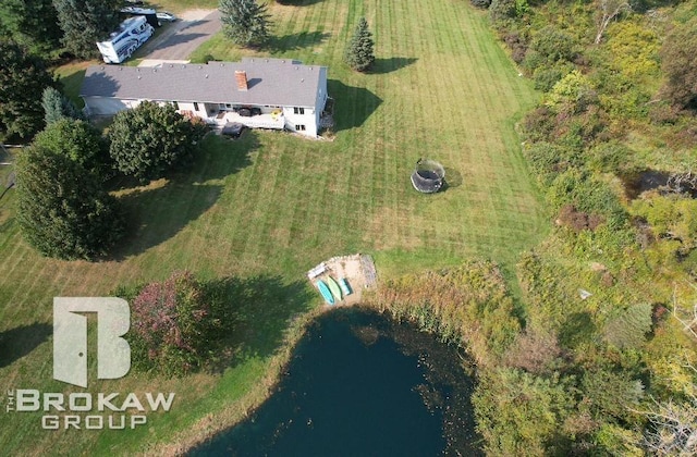 drone / aerial view featuring a rural view