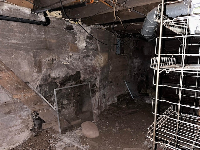 view of basement