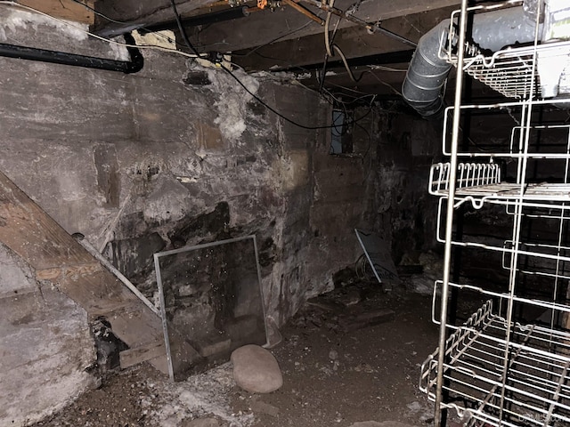 view of basement