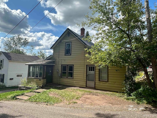 view of rear view of property