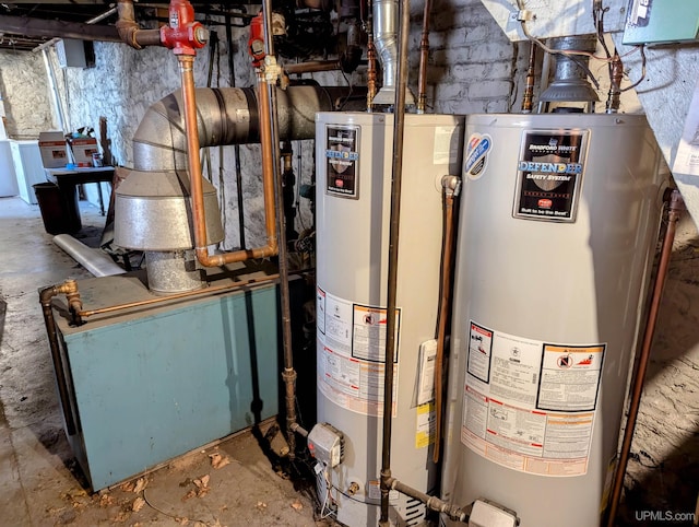 utilities with gas water heater