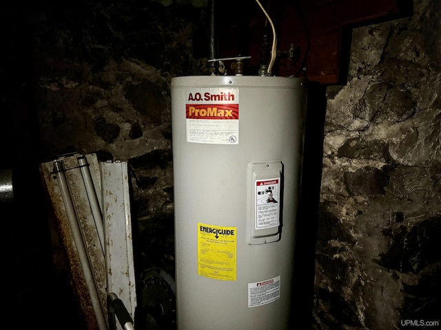 52 Senter St, Ahmeek, MI 49901 - utility room with water heater