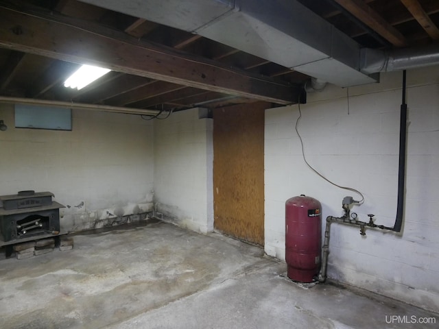 view of basement