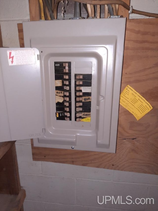 utility room with electric panel